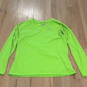 Under Armour Vivid Green Long Sleeve Top